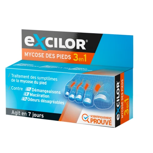 Mycose des Pieds 3 En 1